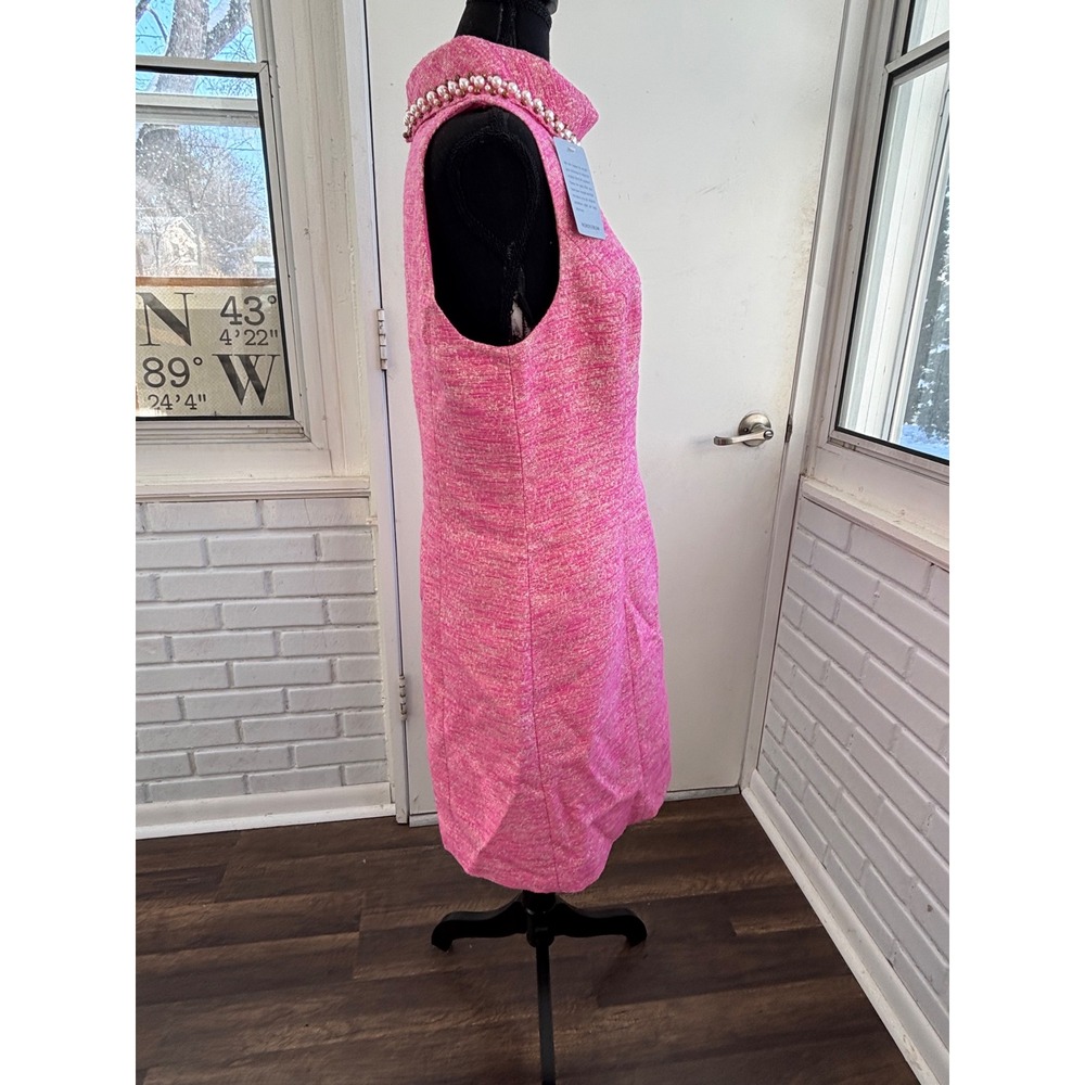 Lilly Pulitzer NWT Portia Beaded Sheath Dress 12 tweed classic preppy party - Picture 4 of 12